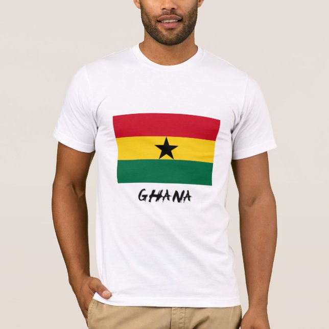 Ghana-Flagge T-Shirt (Vorderseite)