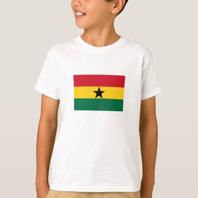Ghana-Flagge T-Shirt (Vorderseite)