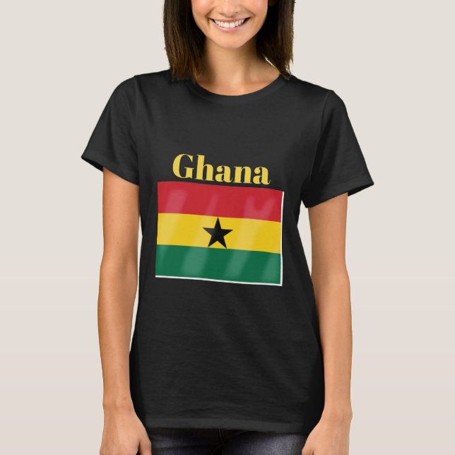 Ghana-Flagge T-Shirt (Vorderseite)