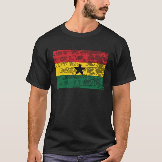 Ghana-Flagge T-Shirt (Vorderseite)