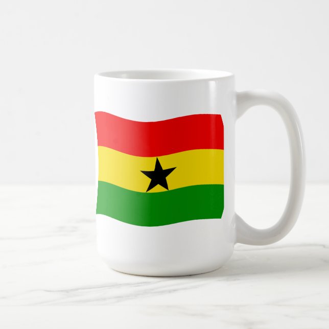 Ghana-Flagge Tasse (Rechts)