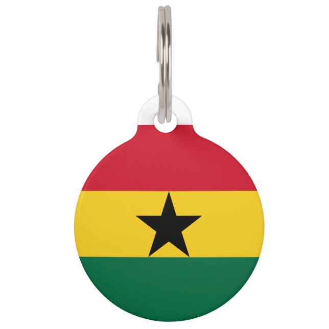 Ghana-Flagge Tiermarke (Rückseite)