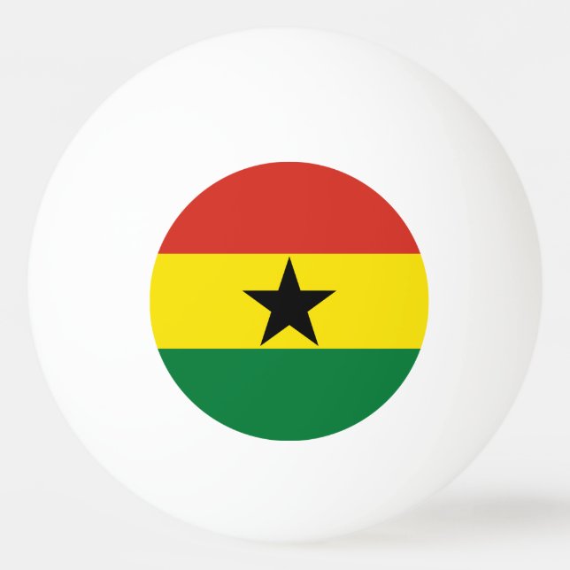 Ghana-Flagge Tischtennisball (Vorderseite)