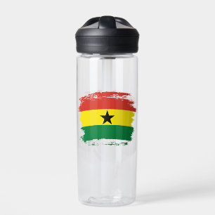 Ghana-Flagge Trinkflasche