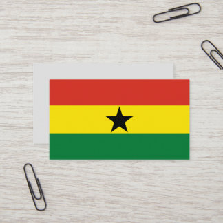 Ghana-Flagge Visitenkarte