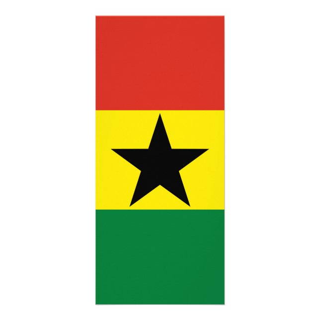 Ghana-Flagge Werbekarte (Vorne)