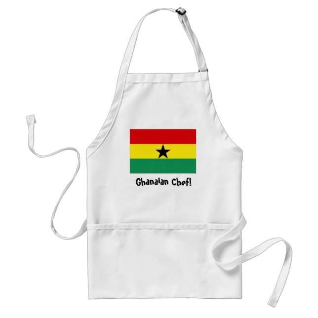 Ghana-Flaggen-Kochs-Schürze Schürze (Vorne)