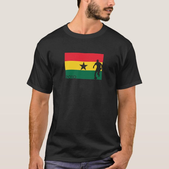 Ghana-Flaggen-Schalen-T - Shirt (Vorderseite)
