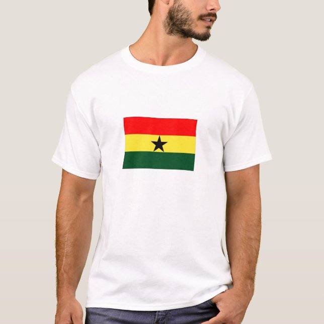 GHANA-FLAGGEN-T-SHIRT T-Shirt (Vorderseite)