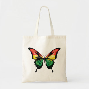 Ghana Frack Butterfly Flag Sticker Tragetasche