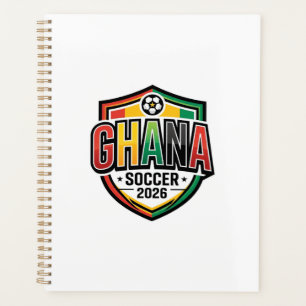 Ghana Fußball 2026 Fußball Fett Land Schriftzug R Planer