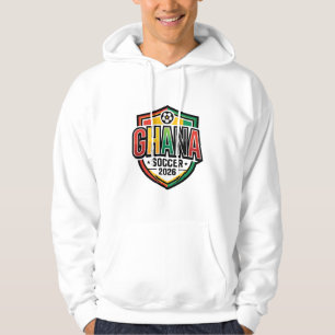 Ghana Fußball 2026 Fußball Fett Land Typografie R Hoodie
