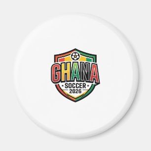 Ghana Fußball 2026 Fußball Fett Land Typografie R Magnet