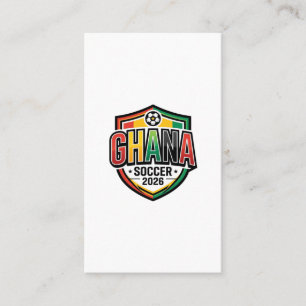 Ghana Fußball 2026 Fußball Fett Land Typografie R Visitenkarte