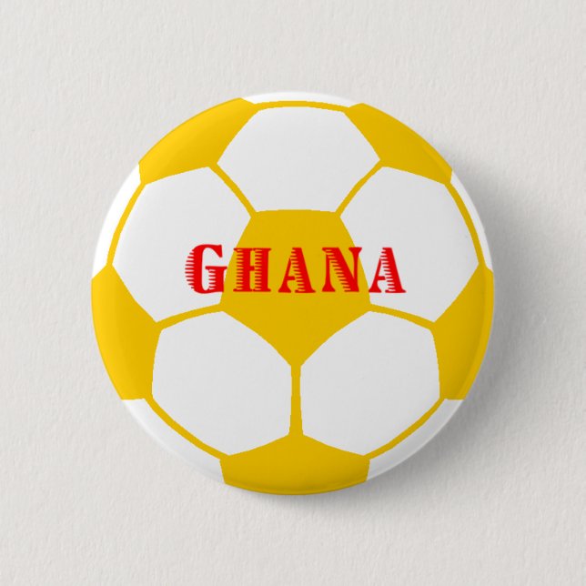 Ghana-Fußball Button (Vorderseite)