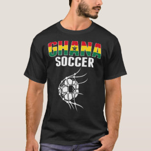 Ghana Fußball im Netz Tor Ghanaischer Fußballanhä T-Shirt