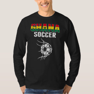 Ghana Fußball im Netz Tor Ghanischer Fußball F T-Shirt