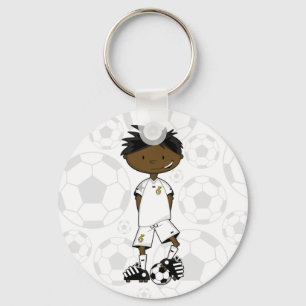 Ghana-Fußball-Jungen-Schlüsselanhänger Schlüsselanhänger