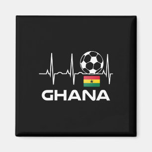 Ghana-Fußballtrikot-Shirt Männer Frauen Fußball-Ge Magnet
