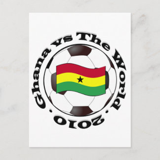 Ghana gegen die Welt Postkarte