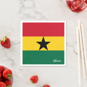 Ghana-Ghana-Fahne-Party-Mode /Sportfans Serviette