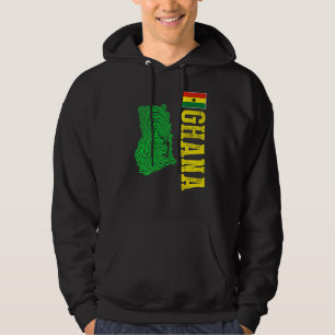 Ghana Ghana Map Ghana Flag Hoodie