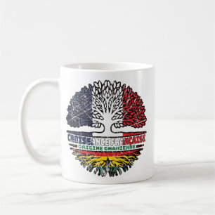Ghana Ghanaian Französisch-Frankreich-Tree-Roots-F Kaffeetasse