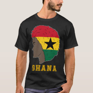 Ghana Ghanaische Flagge Afrika Stolze Prinzessin K T-Shirt