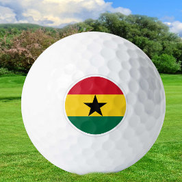 Ghana Golf Balls, Ghanaische Flaggengolfer / Patri Golfball