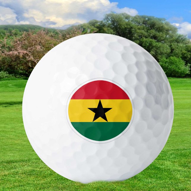 Ghana Golf Balls, Ghanaische Flaggengolfer / Patri Golfball (Von Creator hochgeladen)