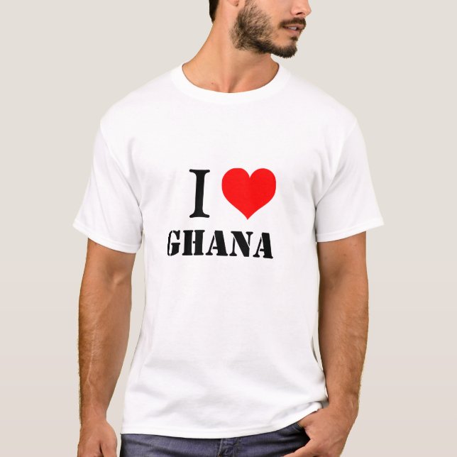 GHANA, I-LIEBE GHANA T-Shirt (Vorderseite)