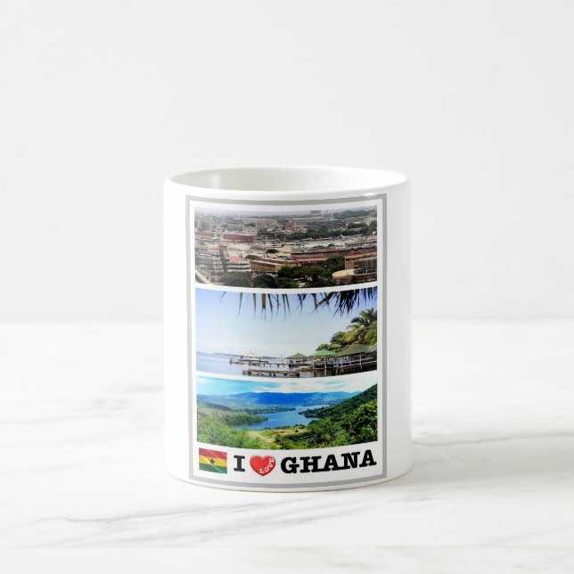 Ghana - I Liebe - Kaffeetasse (Mittel)
