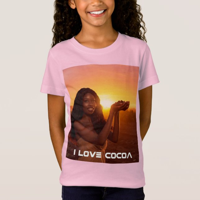 GHANA - I LOVE COCOA T-Shirt (Vorderseite)