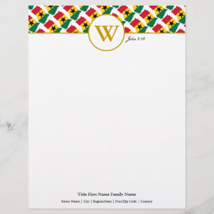GHANA Imitats Gold Trim Celebration Wedding Briefbogen