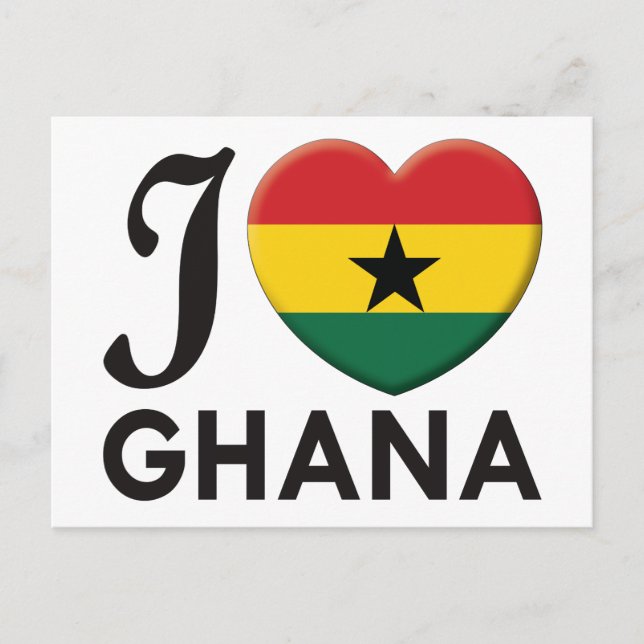 Ghana-Liebe Postkarte (Vorderseite)