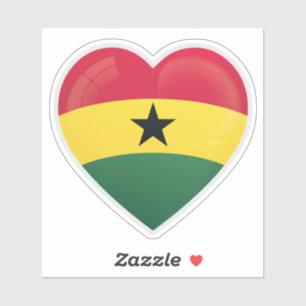 Ghana Love Icon Aufkleber