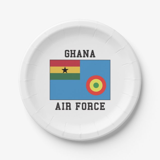Ghana-Luftwaffe Pappteller (Vorderseite)
