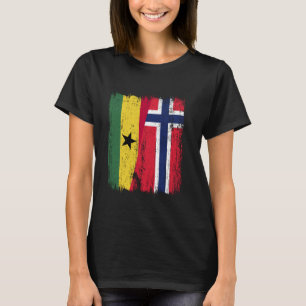 Ghana Norwegen Halbflagge ghanaische norwegische A T-Shirt