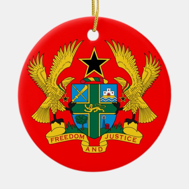 GHANA Ornement de Noël en céramique (Devant)