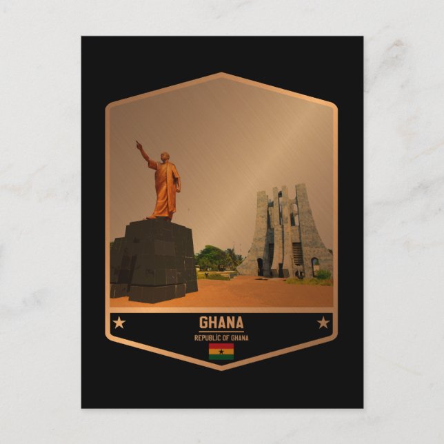 Ghana Postkarte (Vorderseite)