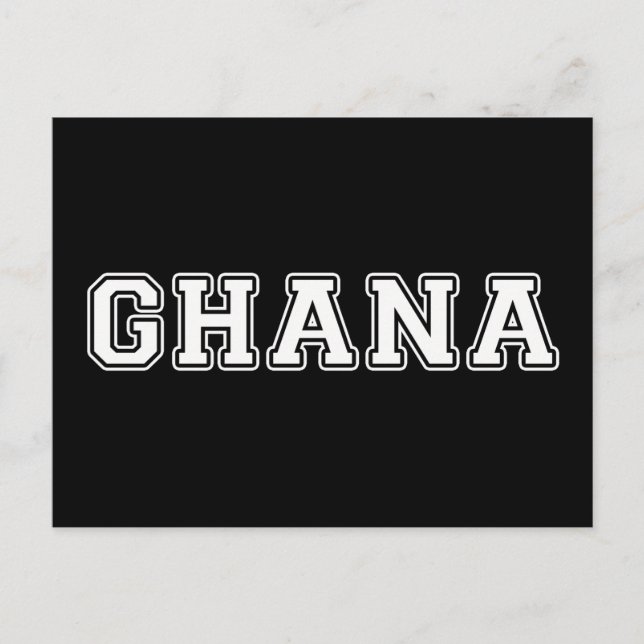 Ghana Postkarte (Vorderseite)