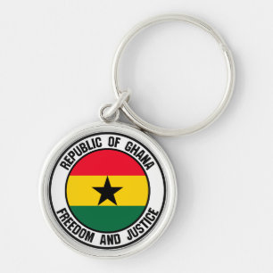 Ghana Round Emblem Schlüsselanhänger