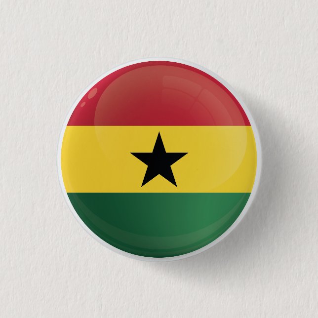 Ghana Round Icon Flag Button (Vorderseite)