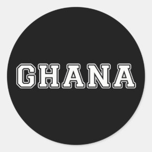 Ghana Runder Aufkleber