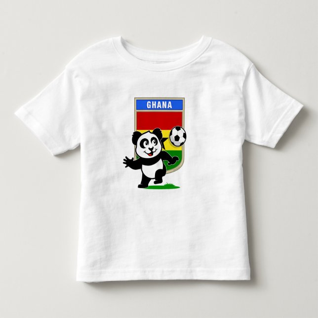 Ghana Soccer Panda Kleinkind T-shirt (Vorderseite)