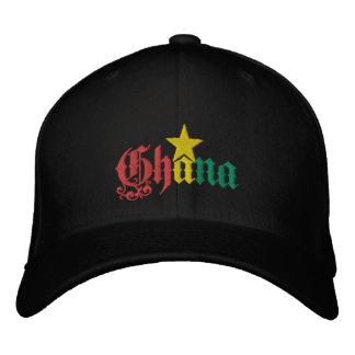 Ghana-Sternenflagge Ghana Ghanaische Mütze Bestickte Baseballkappe