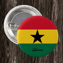 Ghana-Taste, patriotische Ghanaische Flaggenmode Button