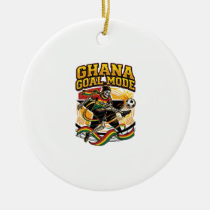 Ghana Tor Modus Skelett Stürmer Nationen Streetwea Keramik Ornament