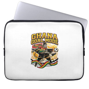 Ghana Tor Modus Skelett Stürmer Nationen Streetwea Laptopschutzhülle