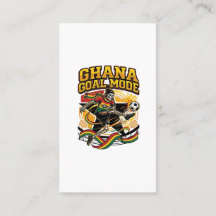 Ghana Tor Modus Skelett Stürmer Nationen Streetwea Visitenkarte